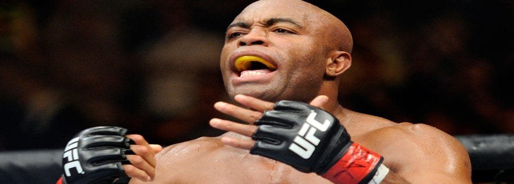 Anderson Silva angry