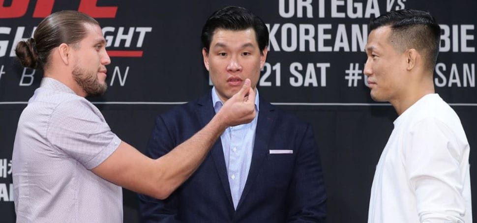 Korean Zombie Brian Ortega disculpa