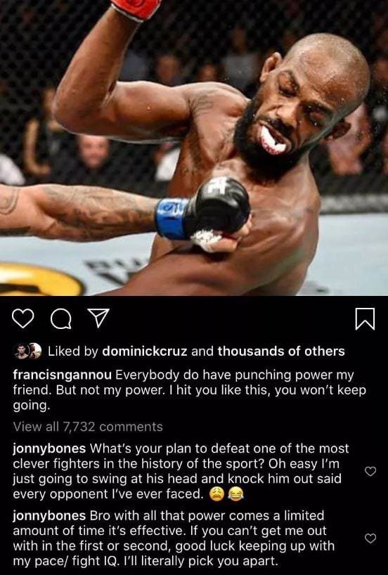 Jones Ngannou comments