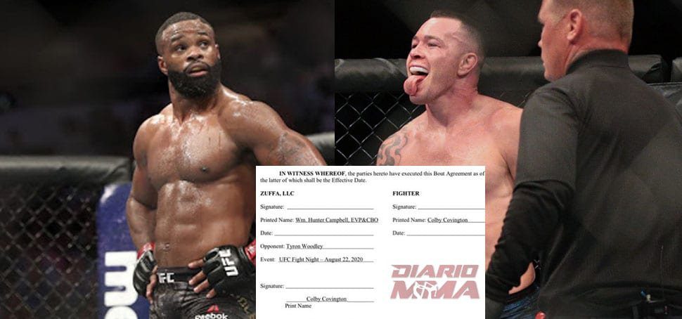 Colby Covington contrato Woodley
