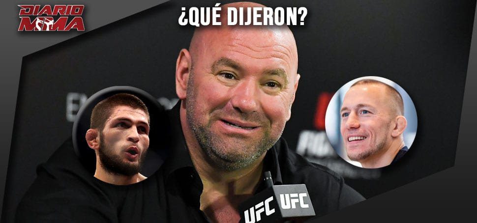 Khabib GSP reaccionan Dana White Diario MMA