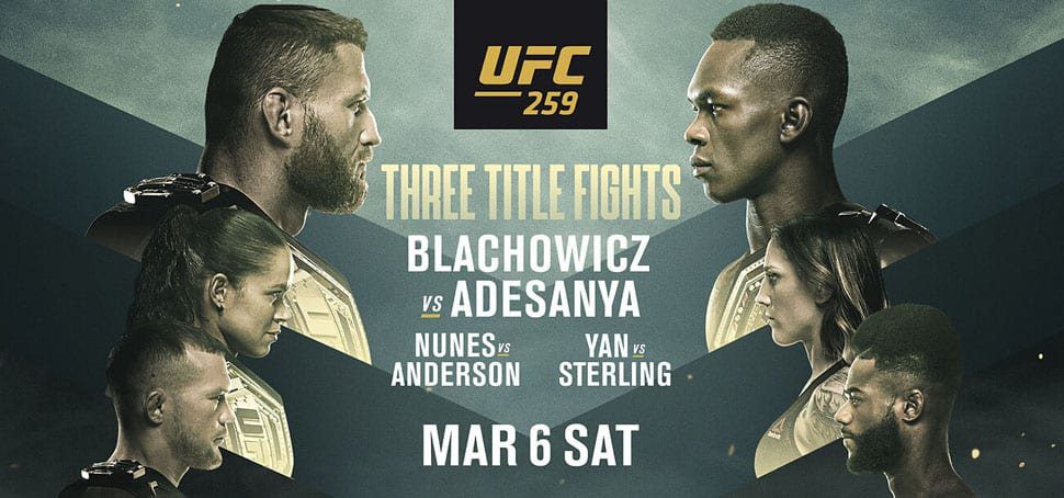 UFC 259 Blachowicz Adesanya En vivo