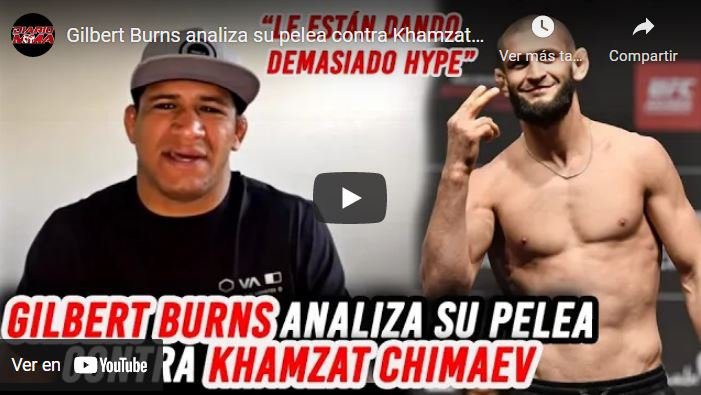 Gilbert Burns Khamzat Chimaev video