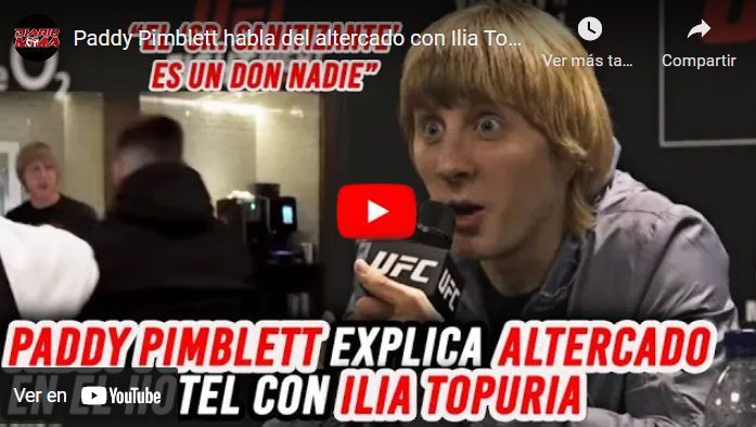 Pimblett Topuria don nadie