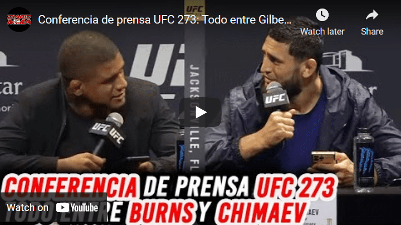 Khamzat Chimaev y Gilbert Burns UFC 273