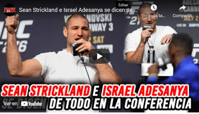 Sean Strickland Israel Adesanya video press conference