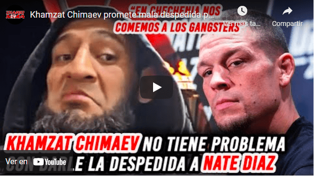 Khamzat Chimaev Nate Diaz video